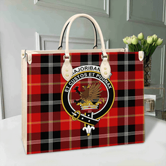 Clan Marjoribanks Tartan Crest Leather Bag JQ93 Clan Marjoribanks Tartan Today