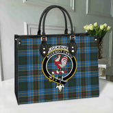 Clan Cockburn Modern Tartan Crest Leather Bag DJ57 Clan Cockburn Tartan Today