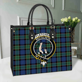 Clan Fletcher Ancient Tartan Crest Leather Bag AZ68 Clan Fletcher Tartan Today