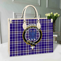 Clan Ochterlony Tartan Crest Leather Bag GJ98 Clan Ochterlony/ Ochterlonie Tartan Today
