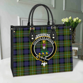 Clan Fergusson Modern Tartan Crest Leather Bag VA51 Clan Fergusson Tartan Today
