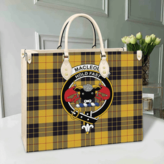 Clan MacLeod Of Lewis Ancient Tartan Crest Leather Bag LR67 Clan Borthwick Tartan Today