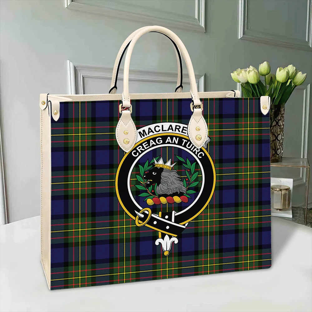 Clan MacLaren Modern Tartan Crest Leather Bag YX87 Clan Borthwick Tartan Today