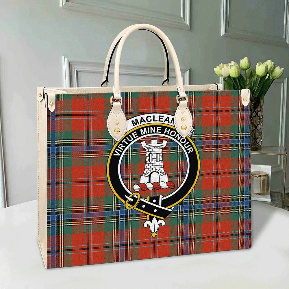 Clan MacLean Of Duart Ancient Tartan Crest Leather Bag NN31 Clan Borthwick Tartan Today