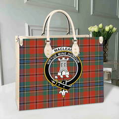 Clan MacLean Of Duart Ancient Tartan Crest Leather Bag NN31 Clan Borthwick Tartan Today