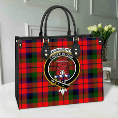 Clan MacNaughton Modern Tartan Crest Leather Bag WV35 Clan MacNaughton Tartan Today