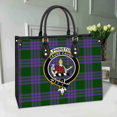 Clan Elphinstone Tartan Crest Leather Bag AI53 Clan Elphinstone Tartan Today