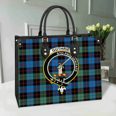 Clan Guthrie Ancient Tartan Crest Leather Bag QZ21 Clan Guthrie Tartan Today