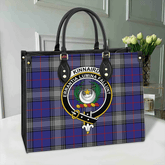 Clan Kinnaird Tartan Crest Leather Bag TR82 Clan Kinnaird Tartan Today
