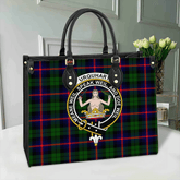 Clan Urquhart Modern Tartan Crest Leather Bag MG41 Clan Urquhart Tartan Today