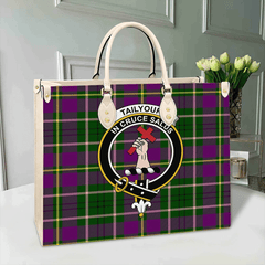 Clan Tailyour Weathered Tartan Crest Leather Bag FB12 Clan Borthwick Tartan Today