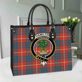 Clan Hamilton Ancient Tartan Crest Leather Bag LO31 Clan Hamilton Tartan Today