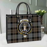 Clan MacKay Weathered Tartan Crest Leather Bag VK84 Clan MacKay Tartan Today