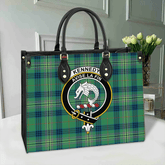 Clan Kennedy Ancient Tartan Crest Leather Bag EL55 Clan Kennedy Tartan Today