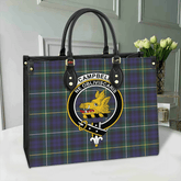 Clan Clan Campbell Argyll Modern Tartan Crest Leather Bag UM44 Clan Campbell Tartan Today
