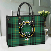 Clan MacArthur Ancient Tartan Crest Leather Bag MS30 Clan MacArthur Tartan Today
