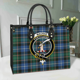 Clan MacRae Hunting Ancient Tartan Crest Leather Bag SP10 Clan MacRae Tartan Today