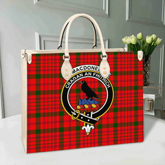 Clan MacDonnell Of Keppoch Modern Tartan Crest Leather Bag WK41 Clan MacDonnell of Keppoch Tartan Today