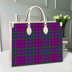 Clan Wardlaw Modern Tartan Leather Bag XA39 Clan Wardlaw Tartan Today