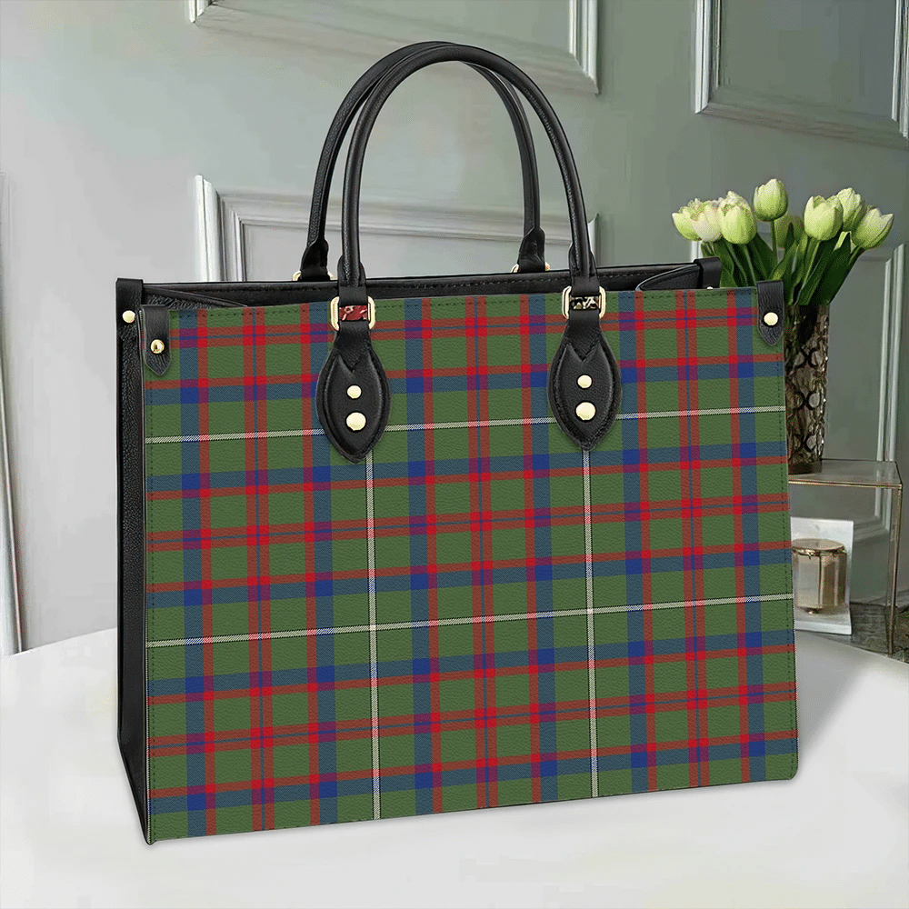 Clan Shaw Green Modern Tartan Leather Bag LC41 Clan Shaw Tartan Today