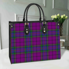 Clan Wardlaw Modern Tartan Leather Bag XA39 Clan Wardlaw Tartan Today