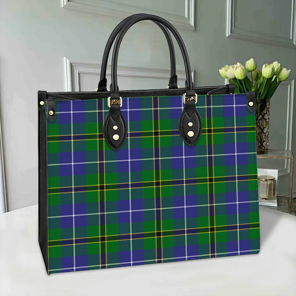 Clan Turnbull Hunting Tartan Leather Bag VC72 Clan Turnbull Tartan Today