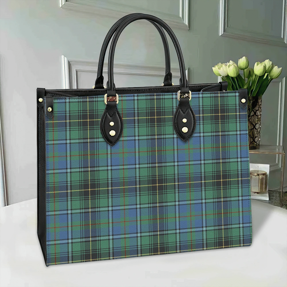 Clan MacInnes Ancient Tartan Leather Bag JE97 Clan MacInnes Tartan Today