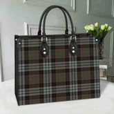 Clan Stewart Old Weathered Tartan Leather Bag MI33 Clan Stewart Tartan Today