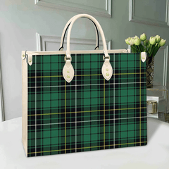 Clan MacAlpine Ancient Tartan Leather Bag PC58 Clan MacAlpine Tartan Today