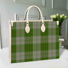 Clan Cunningham Dress Green Dancers Tartan Leather Bag FL21 Clan Cunningham Tartan Today