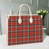 Clan Robertson Weathered Tartan Leather Bag FL28 Clan Robertson Tartan Today