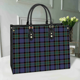 Clan Fletcher Modern Tartan Leather Bag NU76 Clan Fletcher Tartan Today