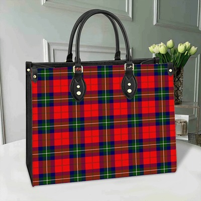 Clan Ruthven Modern Tartan Leather Bag