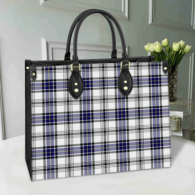 Clan Hannay Modern Tartan Leather Bag FO61