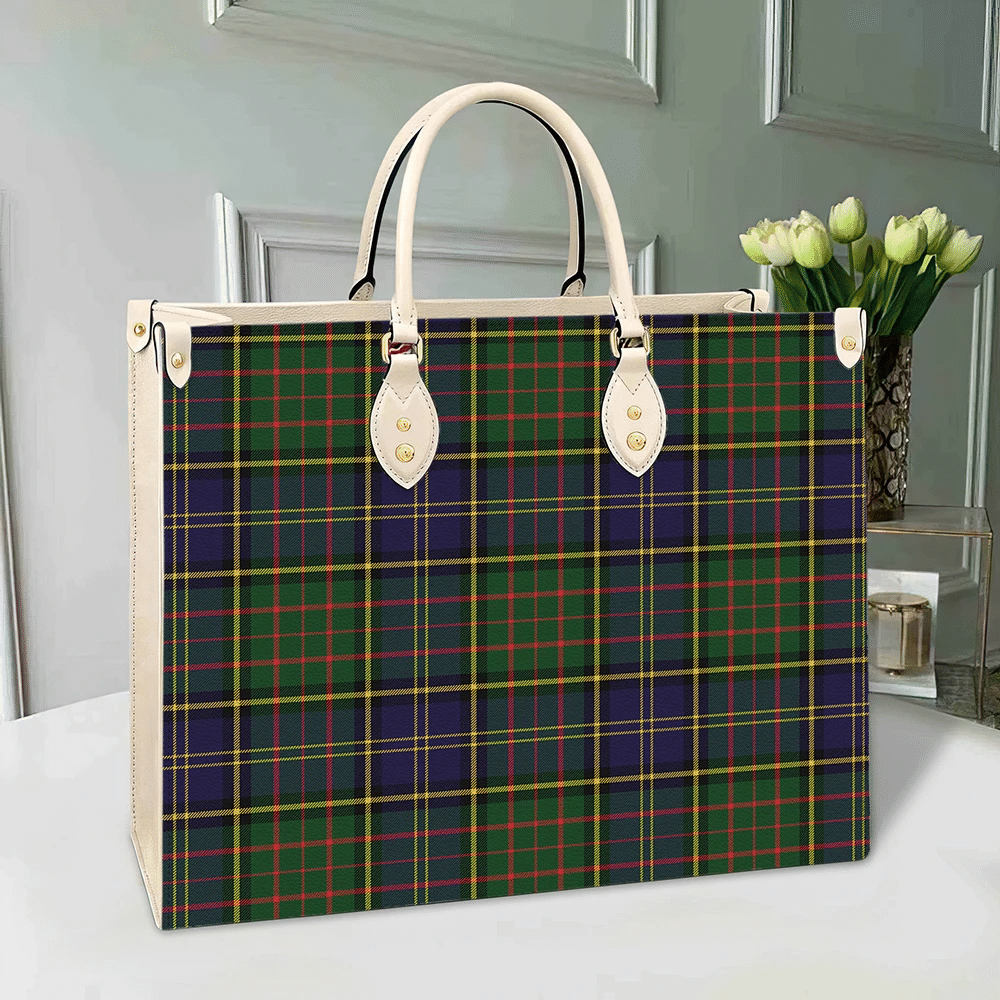 Clan MacMillan Hunting Modern Tartan Leather Bag UT89 Clan MacMillan Tartan Today