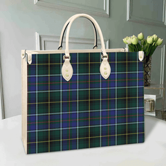 Clan MacInnes Modern Tartan Leather Bag JM24 Clan MacInnes Tartan Today