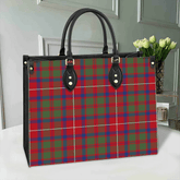 Clan Shaw Red Modern Tartan Leather Bag VS43 Clan Shaw Tartan Today