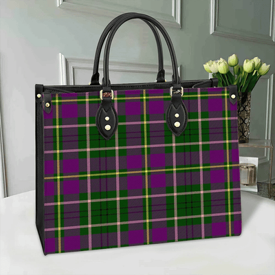 Clan Taylor Tartan Leather Bag