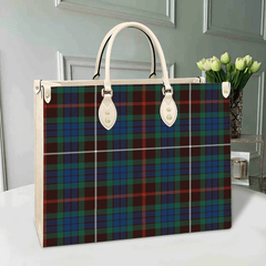 Clan Fraser Hunting Ancient Tartan Leather Bag JT27 Clan Fraser Tartan Today