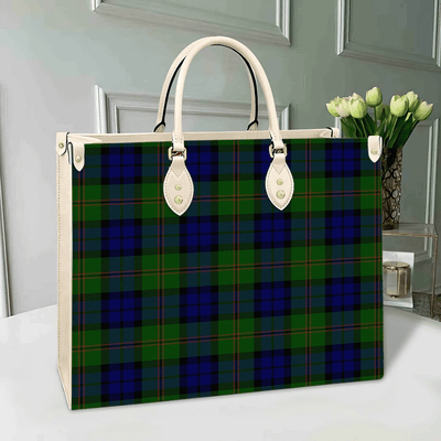 Clan Dundas Modern Tartan Leather Bag