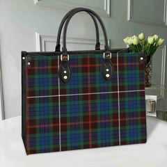 Clan Fraser Hunting Ancient Tartan Leather Bag JT27 Clan Fraser Tartan Today