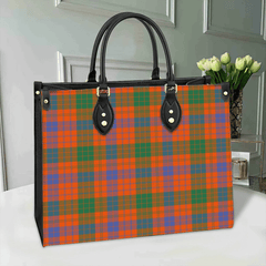 Clan Ross Ancient Tartan Leather Bag QI97 Clan Ross Tartan Today
