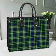 Clan Tweedside District Tartan Leather Bag BU69 Clan Borthwick Tartan Today