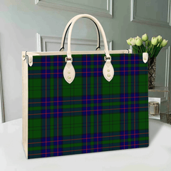 Clan Lockhart Modern Tartan Leather Bag WG19 Clan Lockhart Tartan Today