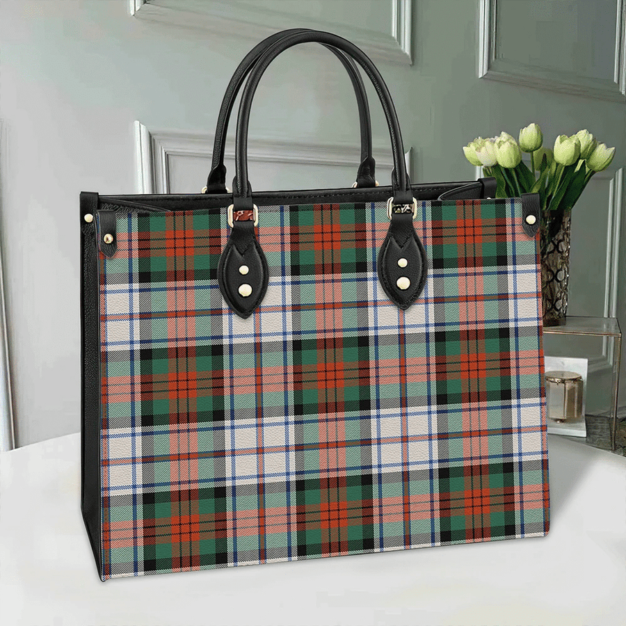 Clan MacDuff Dress Ancient Tartan Leather Bag