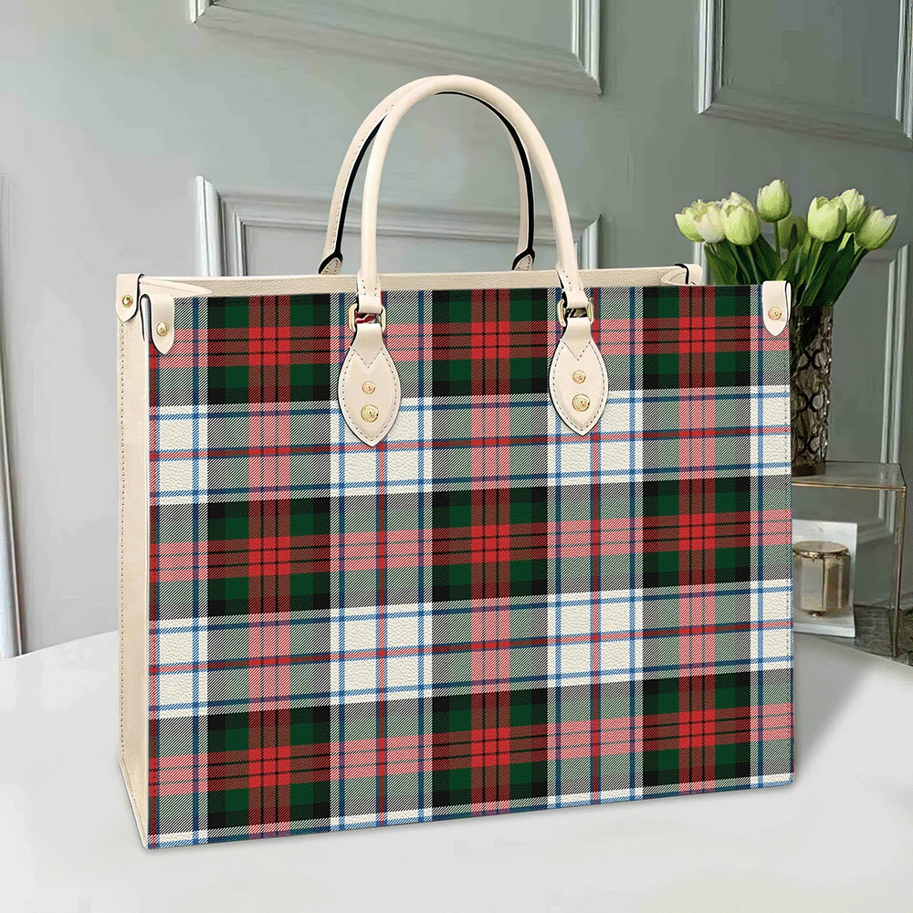 Clan MacDuff Dress Modern Tartan Leather Bag PD95 Clan MacDuff Tartan Today