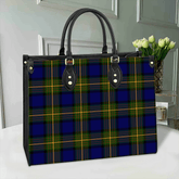 Clan More (Muir) Tartan Leather Bag ZO34 Clan Muir_More Tartan Today