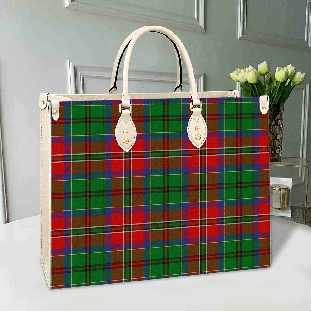 Clan McCulloch Tartan Leather Bag ED17 Clan McCulloch Tartan Today