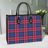 Clan Graham Of Menteith Red Tartan Leather Bag XL75 Clan Graham Tartan Today