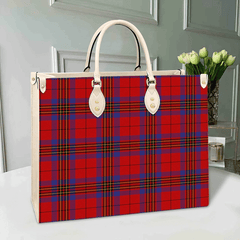 Clan Leslie Modern Tartan Leather Bag RS67 Clan Leslie Tartan Today
